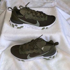 Woman’s Nike React Element 55 Medium Olive
